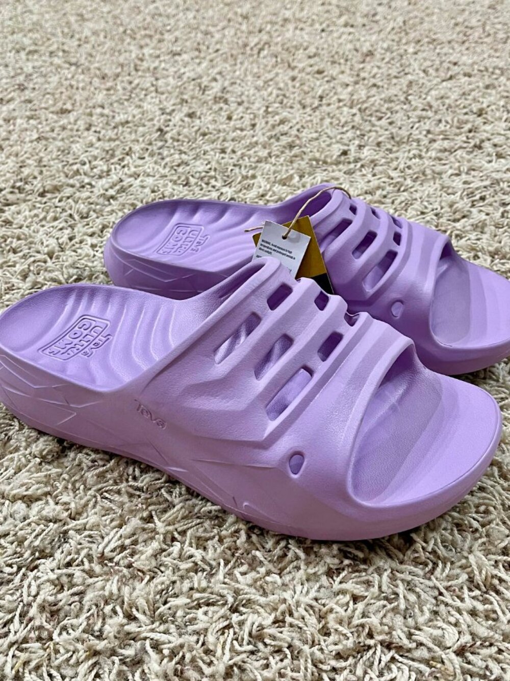 Teva ApreTrail Slide Sandals Shoes Purple, Men’s Size 11/Women’s Size 13 (New)